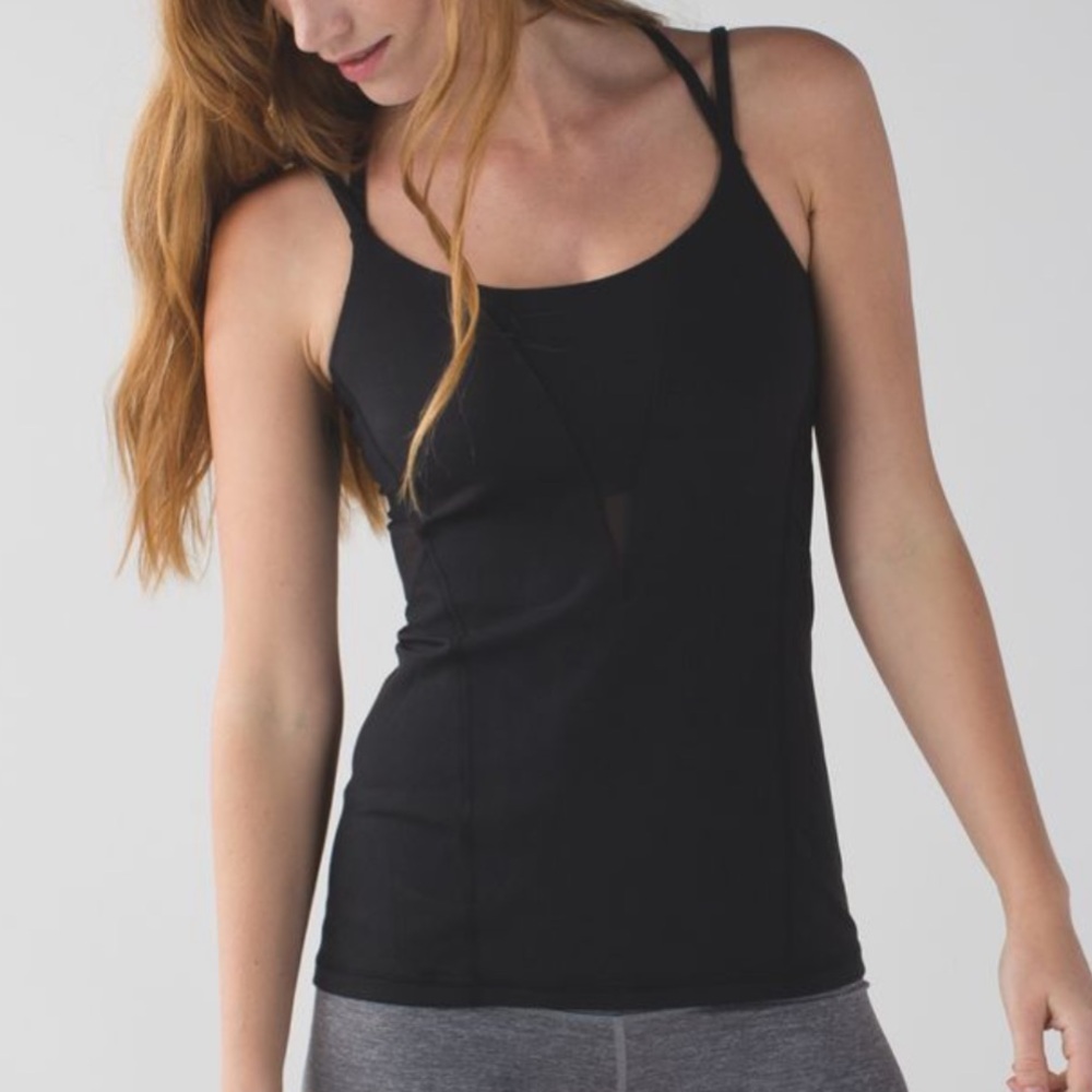 lululemon athletica Black Strappy Tank Top
